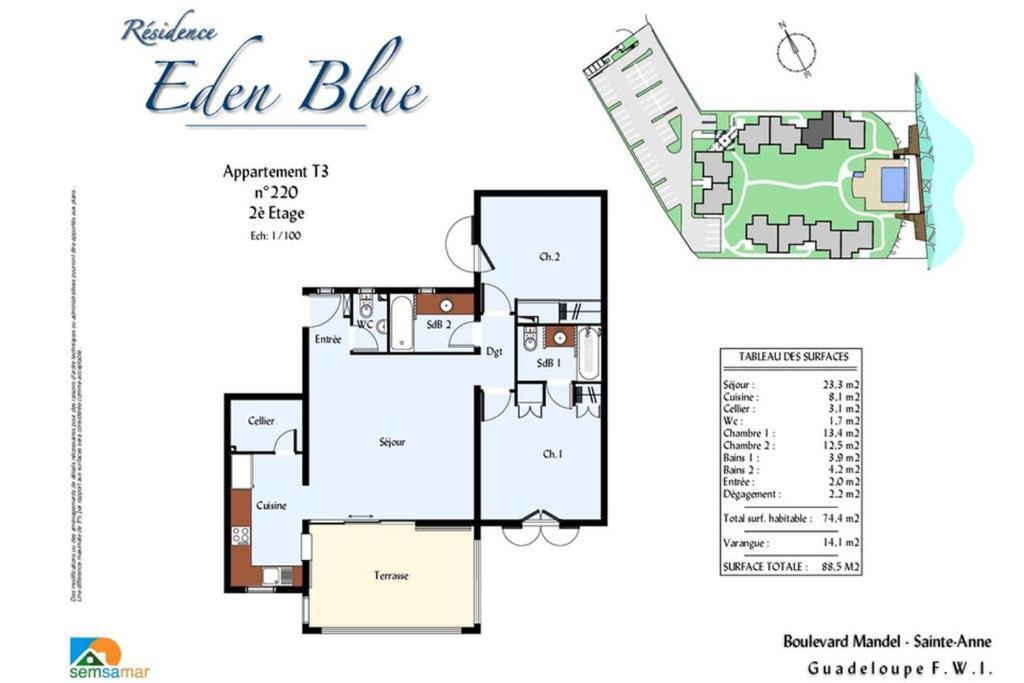 Eden Blue 2 Bedrooms & Pool *